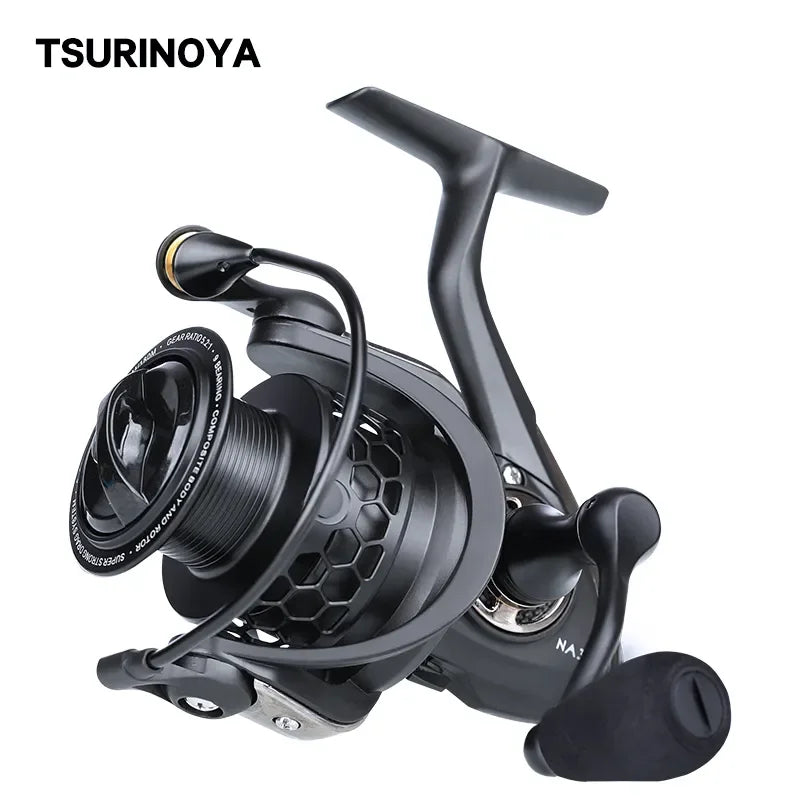 TSURINOYA NA 2000 3000 4000 5000 旋转渔线轮热卖 12KG 最大阻力渔线轮鲈鱼梭鱼线轴