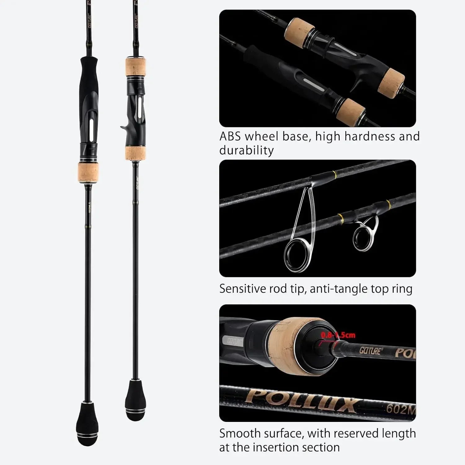 Goture Pollux Slow Jigging Fishing Rod ML/M/MH Power Japan Fuji Ring Quality Saltwater Boat Rod Fast Action1.83M Casting Rods
