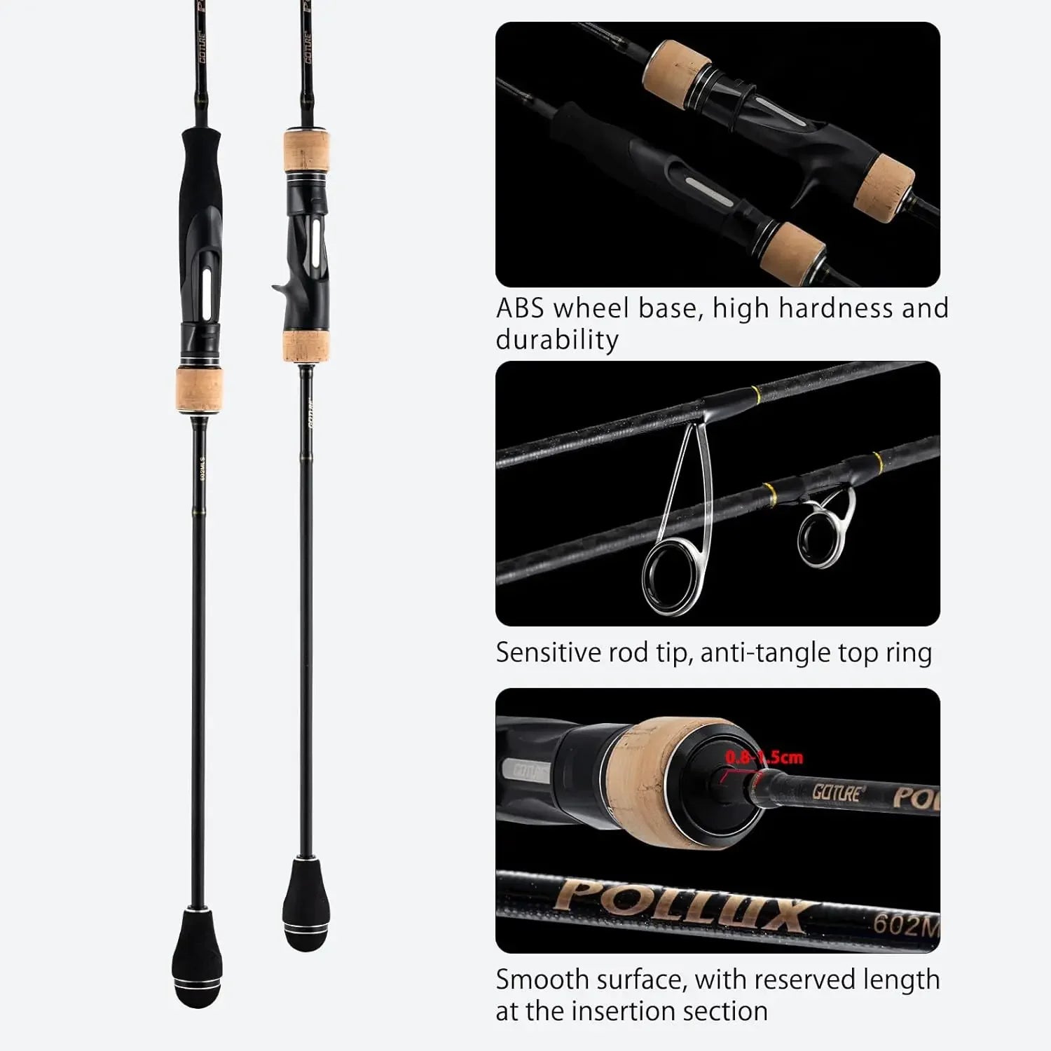 Goture Pollux Slow Jigging Fishing Rod ML/M/MH Power Japan Fuji Ring Quality Saltwater Boat Rod Fast Action1.83M Casting Rods