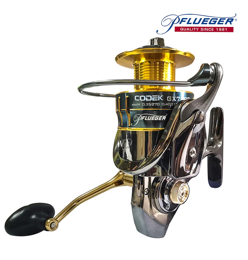 All metal Pflueger fishing Reel CODEK 25KG High Speed Spinning accessories for Seawater and winter Fishing long throw