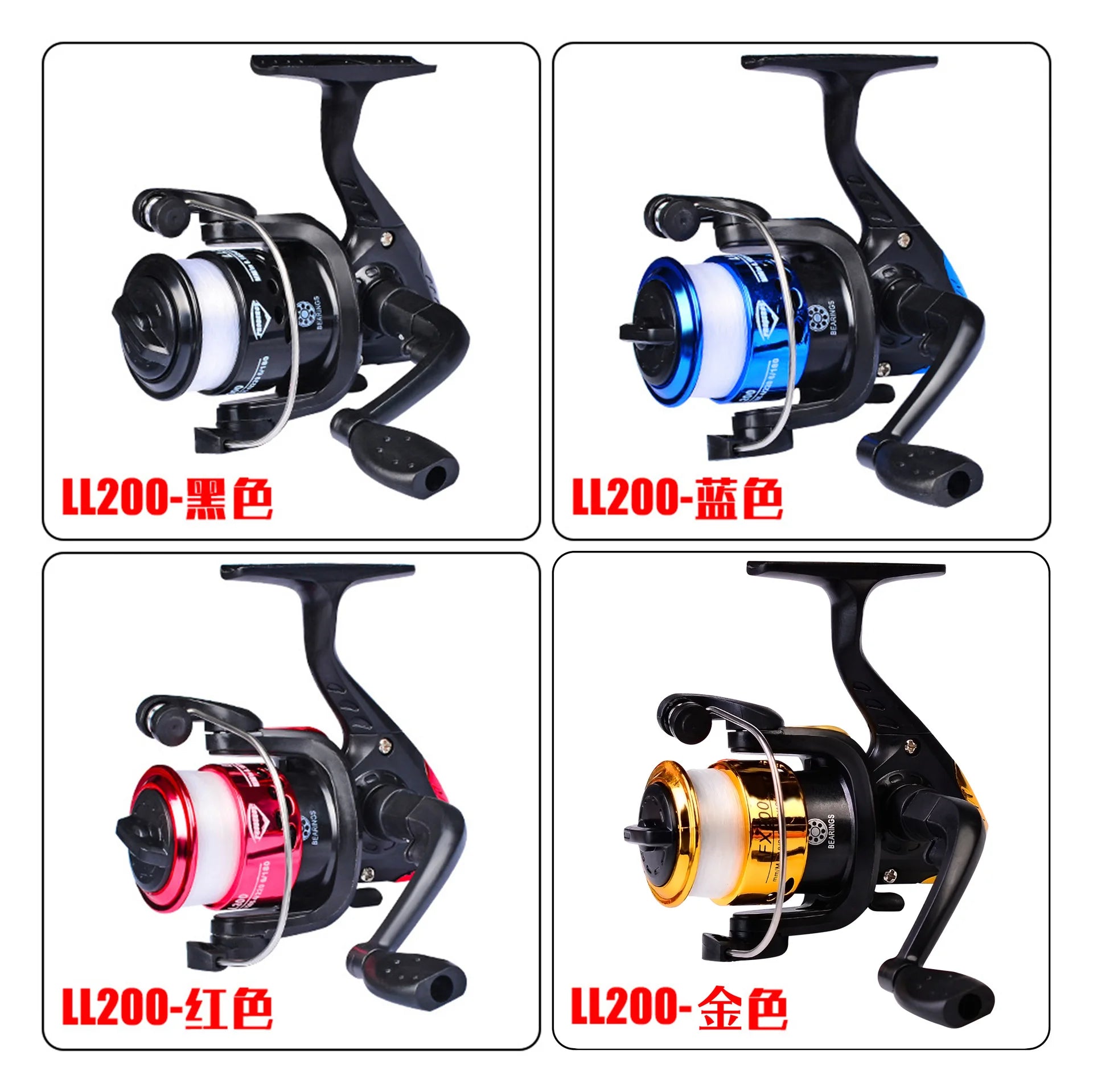 Hot Selling 3BB Ball Bearings Left/Right Fishing Reel Interchangeable Collapsible Handle Fishing Spinning Reels Gear Ratio 5.2:1